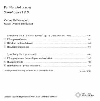 SACD Per Nørgård: Symphonies 1 & 8 181806