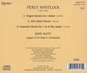 CD Percy Whitlock: Organ Sonata In C Minor • Fantasie Choral No 1 • Five Short Pieces 307735