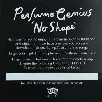 2LP Perfume Genius: No Shape LTD | CLR 58843