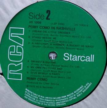 LP Perry Como: Perry Como In Nashville 543010