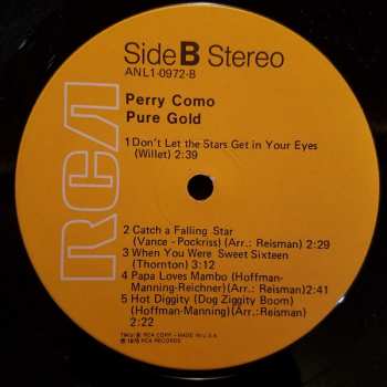 LP Perry Como: Pure Gold 535550