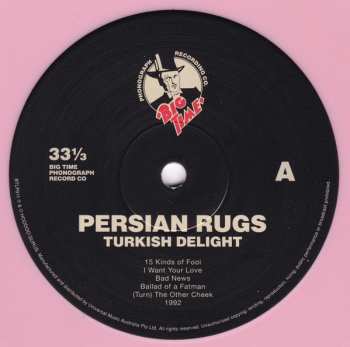 2LP The Persian Rugs: Turkish Delight CLR 509549