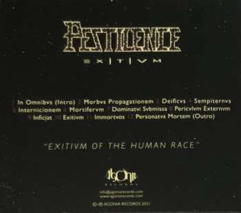 CD Pestilence: E X | T | V M LTD | NUM | DIGI 99020