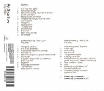 3CD Pet Shop Boys: Nightlife / Further Listening 1996–2000 25266