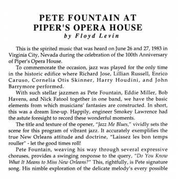 CD Pete Fountain: Pete Fountain At Piper's Opera House 239085