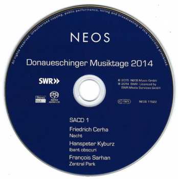 DVD/Box Set/SACD Peter Ablinger: Donaueschinger Musiktage 2014 414030