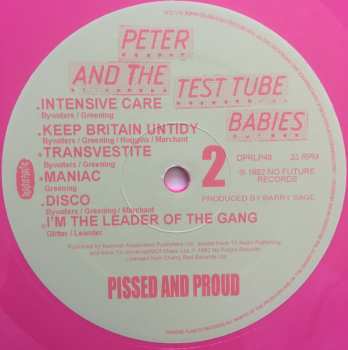 LP Peter And The Test Tube Babies: Pissed And Proud LTD | NUM | CLR 369920