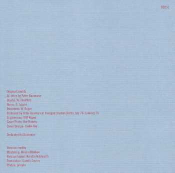 CD Peter Baumann: Trans Harmonic Nights DIGI 362097