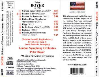 CD Peter Boyer: Balance of Power • Orchestral Works 459959