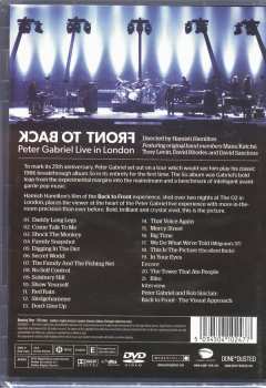 DVD Peter Gabriel: Back To Front (Live In London) 3382