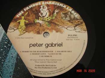 LP Peter Gabriel: Peter Gabriel I