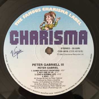 LP Peter Gabriel: Peter Gabriel 532320