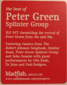 2LP Peter Green Splinter Group: The Best Of Peter Green Splinter Group 57831