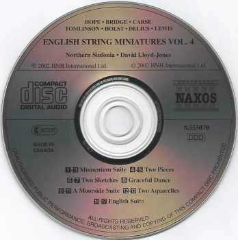 CD Peter Hope: English String Miniatures, Vol. 4 471933