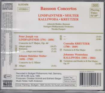 CD Peter Joseph von Lindpaintner: Bassoon Concertos From The Courts Of Baden And Württemberg 314494