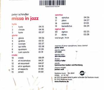 CD Peter Lehel Quartet: Missa In Jazz 312244
