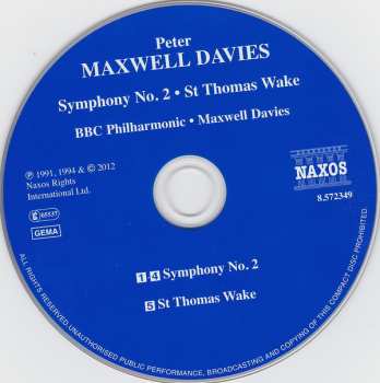 CD Peter Maxwell Davies: Symphony No. 2 & St Thomas Wake 447055