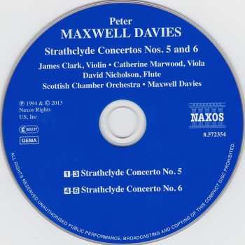 CD Peter Maxwell Davies: Strathclyde Concertos Nos. 5 and 6 320362