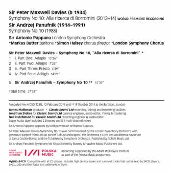 SACD Peter Maxwell Davies: Symphony No. 10 336716