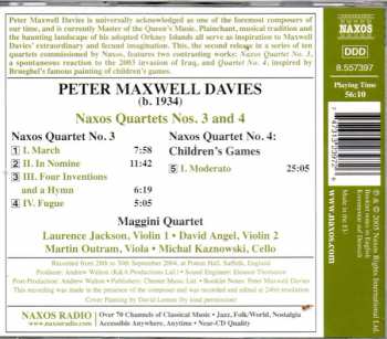 5CD Peter Maxwell Davies: The Naxos Quartets 116521
