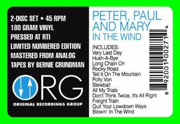 2LP Peter, Paul & Mary: In The Wind LTD | NUM 75835