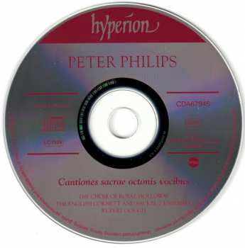 CD Peter Philips: Cantiones Sacrae Octonis Vocibus (1613) 292583