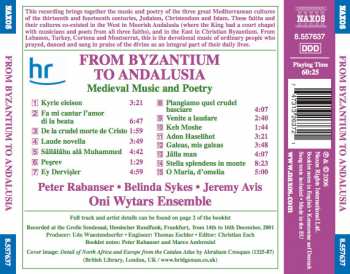 CD Peter Rabanser: From Byzantium To Andalusia 415201