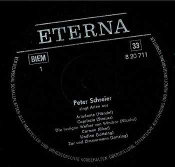 LP Peter Schreier: Peter Schreier Singt Arien 530269