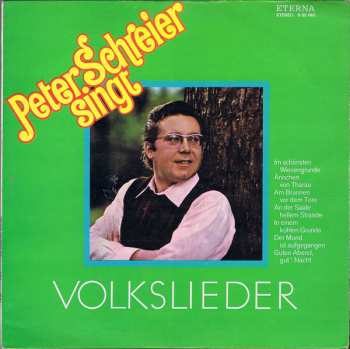 Album Peter Schreier: Peter Schreier Singt Volkslieder