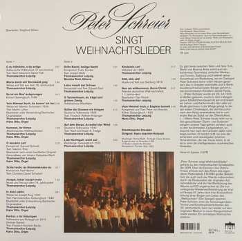 LP Peter Schreier: Peter Schreier Singt Weihnachtslieder 503694