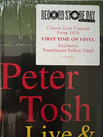 2LP Peter Tosh: Live & Dangerous: Boston 1976 CLR 471479