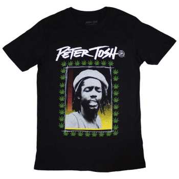 Merch Peter Tosh: Peter Tosh Unisex T-shirt: Leaf Frame  (medium) M