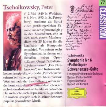 Album Pyotr Ilyich Tchaikovsky: Classikon 77: Tschaikowsky: Symphonie Nr. 6 »Pathétique« / Schwanensee-Suite
