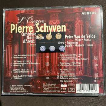 CD Peter Van de Velde: L'Orgue Pierre Schyven 462479