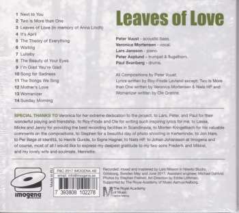 CD Peter Vuust Quartet: Leaves Of Love DIGI 380725