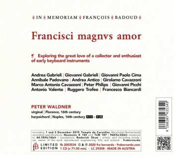 CD Peter Waldner: Francisci Magnus Amor 320501