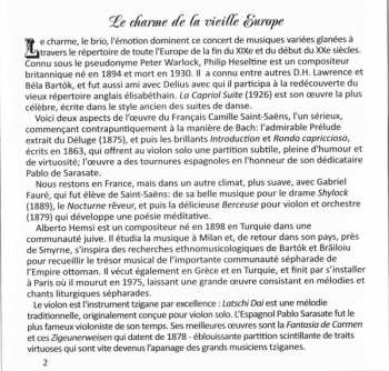 CD Peter Warlock: Le Charme De La Vieille Europe 400101