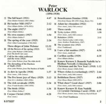 CD Peter Warlock: Choral Music 508007
