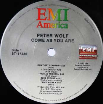 LP Peter Wolf: Come As You Are 521618