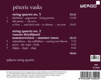 CD Pēteris Vasks: String Quartets 2 & 5