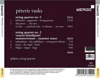 CD Pēteris Vasks: String Quartets 2 & 5 116068