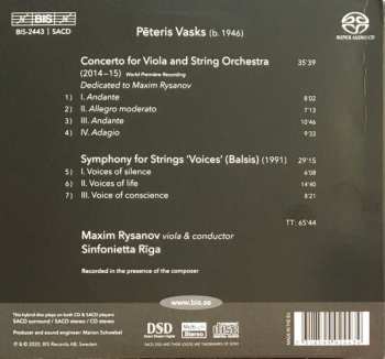 SACD Pēteris Vasks: Viola Concerto / String Symphony ‘Voices’ 149836
