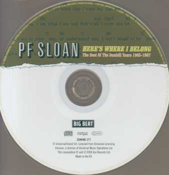 CD P.F. Sloan: Here's Where I Belong 271427