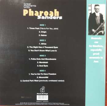 2LP Pharoah Sanders: Great Moments With Pharoah Sanders LTD | NUM | CLR 416392