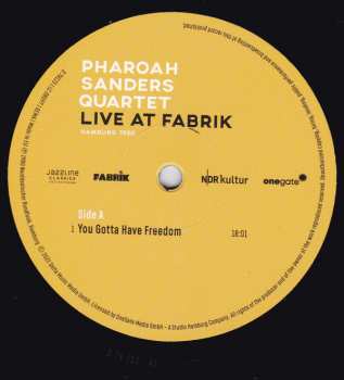 2LP Pharoah Sanders Quartet: Live At Fabrik Hamburg 1980 438840