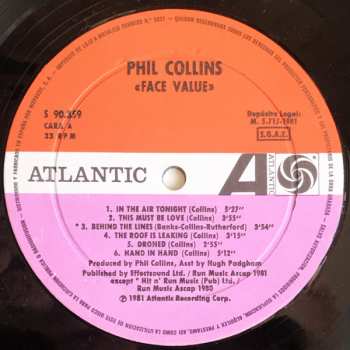 LP Phil Collins: Face Value 543280