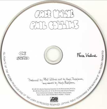 2CD Phil Collins: Face Value DLX | DIGI 12080