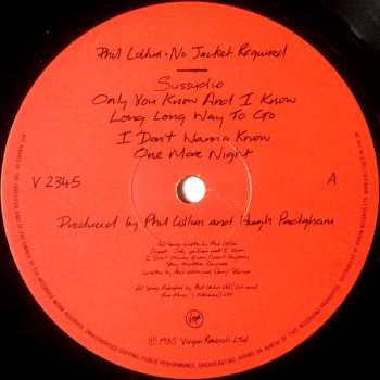 LP Phil Collins: No Jacket Required