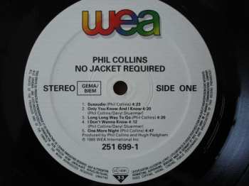 LP Phil Collins: No Jacket Required