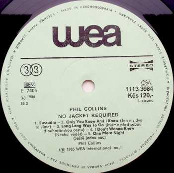 LP Phil Collins: No Jacket Required 42175